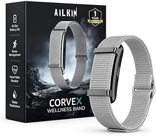 AILKIN Corvex Smart Band - Premium Fitness Band | Upto 45 Days Battery Life| Multiple Sports Modes | Splash Resistant | Tracker with Map - 24/7 Activity and Sleep Tracker