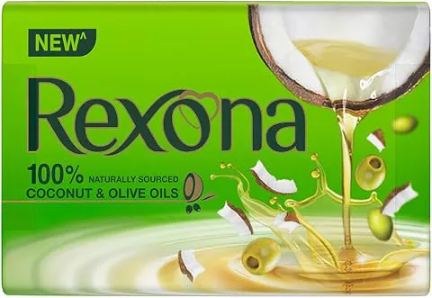 Rexona Coconut and Olive Oil Soap For Silky Smooth Skin(4 * 100g),Pack of 4