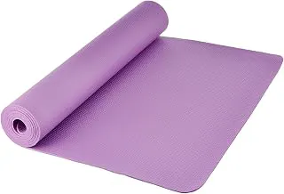 Eco-Friendly Non-Slip Yoga Mat 4mm – Anti-Skid Exercise Mat for Home, Gym, Outdoor Workouts | Meditation, Yoga Asanas, Fitness | Yoga Mat for Men, Women & Kids – Multicolor ( Color may vary as per availability ) (Purple, 4 mm)