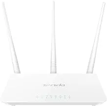 Tenda F3 300Mbps Wi-Fi Router, Easy Setup, WPS Button, Parental Control, Bandwidth Control, Wi-Fi Schedule, with 3 * 5dBi High Power External Antennas (White, N300 F3)