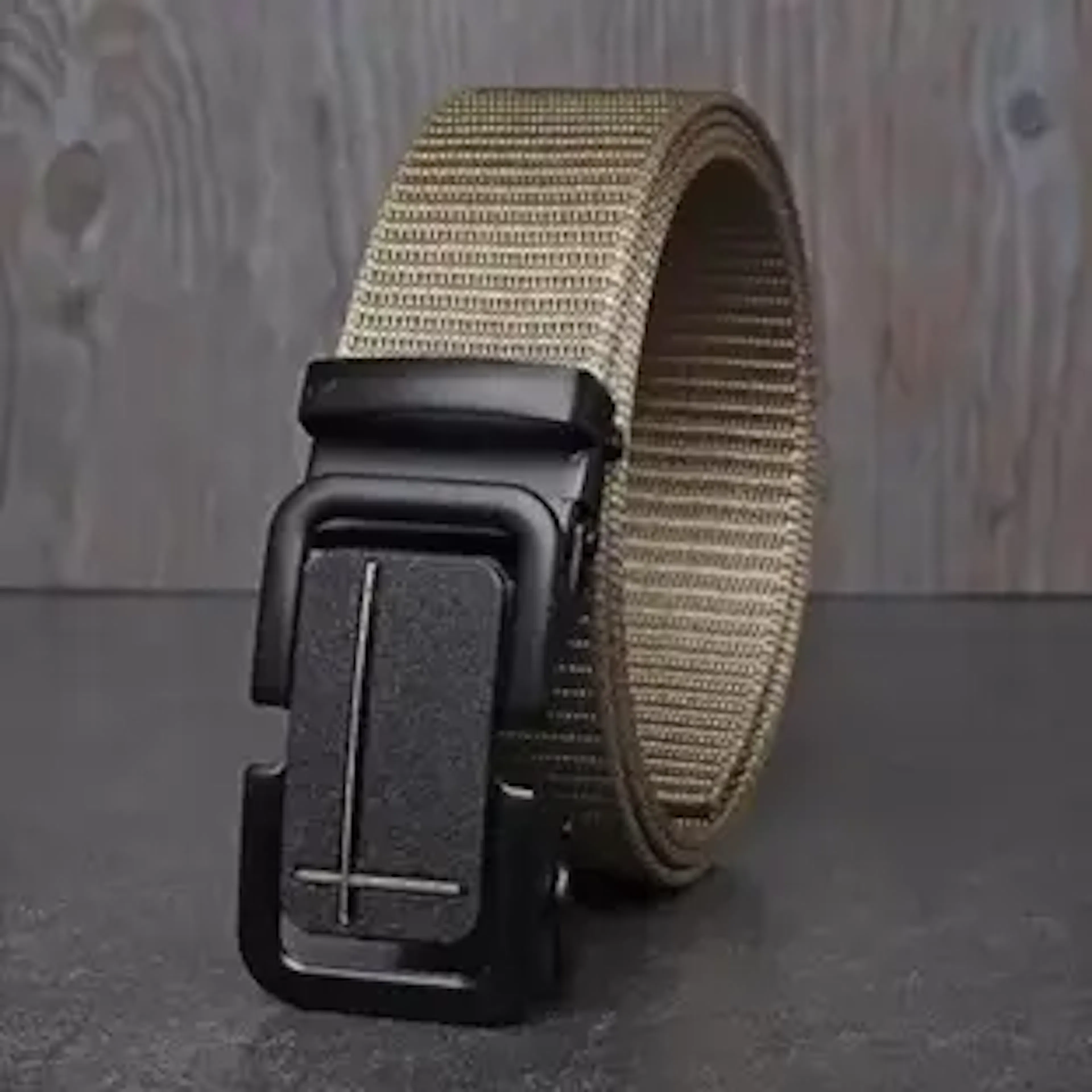 FINEHIDES INDIA Men Casual, Formal, Evening, Party Beige Nylon Belt