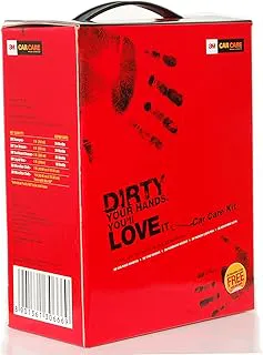 3M Small Car Care Kit | Car Shampoo | Tyre Dresser | Dashboard Dresser | Liquid Wax | Microfiber Cloth (All in One) Liquid