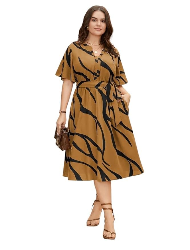 Top One Piece Dress for Women with New American Print