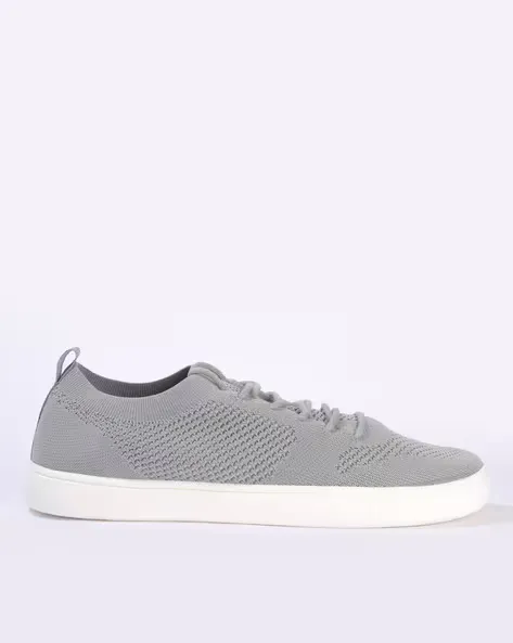 Knitted Lace-Up Casual Sock Shoes
