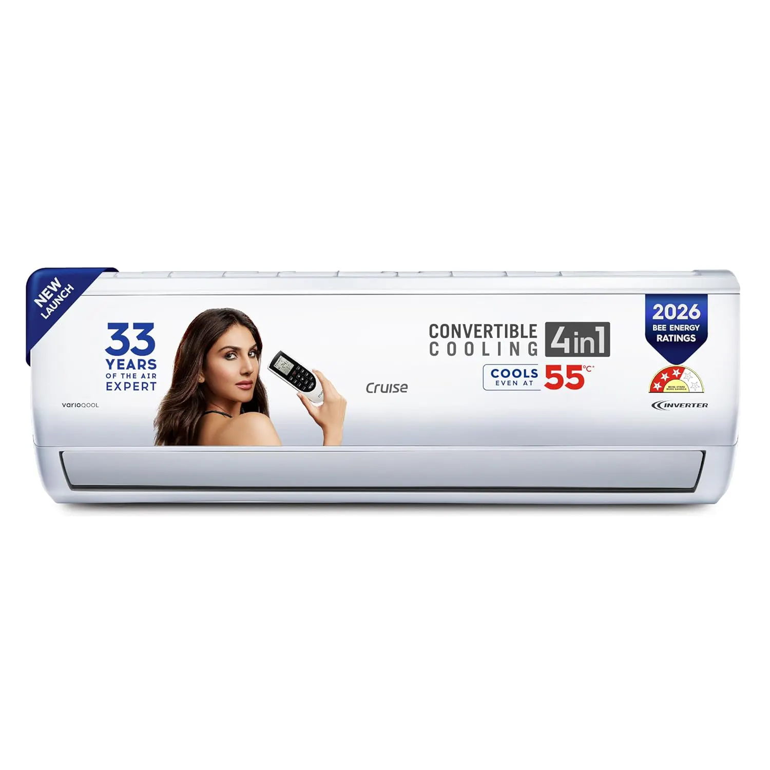 Cruise 1.5 Ton 3 Star Inverter Split AC – 4 in 1 Convertible Fast Cooling AC