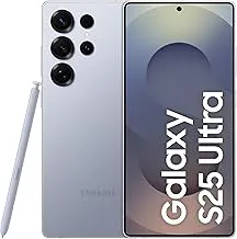 SamsungGalaxy S25 Ultra 5G AI Smartphone (Titanium Silverblue, 12GB RAM, 256GB Storage), 200MP Camera, S Pen Included, Long Battery Life