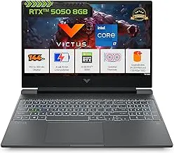 HPSmartchoice Victus, 13th Gen Intel Core i7-13620H, 8GB RTX 5050, 24GB DDR5(Upgradeable) 1TB SSD, 144Hz, FHD, 15.6''/39.6cm, Win11, M365* Office24, Mica Silver, 2.29kg, fa2309TX, RGB Gaming Laptop
