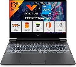 HPVictus, 13th Gen Intel Core i5-13420H, 6GB RTX 4050 (16GB DDR4, 512GB SSD) FHD, 144Hz, IPS, 15.6"/39.6cm, Win11, Office21, Mica Silver,2.3kg, fa1319TX/2701tx, Backlit,Enhanced Cooling Gaming Laptop