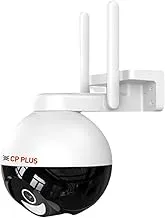 CP PLUS 4MP Quad HD Outdoor Wi-Fi CCTV Camera | 360° Pan & Tilt | Full-Color Night Vision | CTC Cyber Secure Tech | Smart Detection Suite | View & Talk | OK Google | Cloud Recording | CP-Z43Q