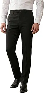 Louis PhilippeMen's Regular Fit Everyday Smart Wear Comfort Stretch Work Ready Solid Formal Trouser
