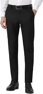 Peter EnglandMen Mid Rise Slim Fit Premium Flat Front Formal Trouser