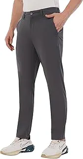 SaintXMen's Premium 4-Way Stretchable Formal Summer Pants | Stylish Slim Fit Multi-Purpose Athleisure Trousers | Business Casual Office/Anytime Wear | Ultra Soft Feather Touch Sunscreen Fabric
