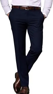 Louis PhilippeMen's Super Slim Fit Everyday Smart Wear Comfort Stretch Work Ready Solid Formal Trouser