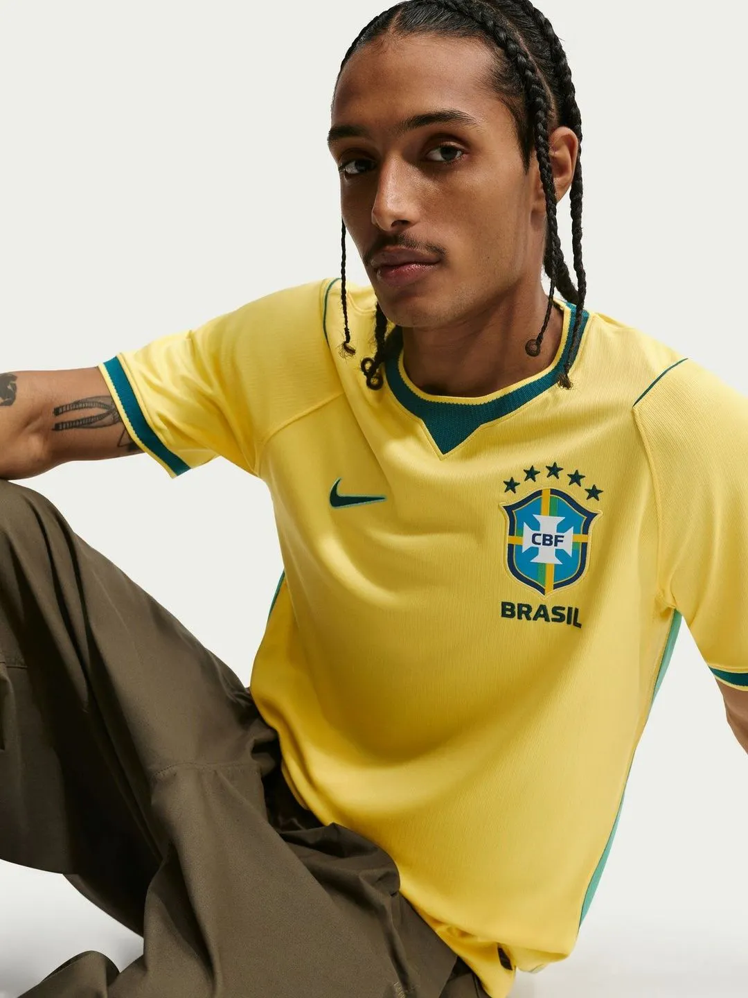 Nike Brazil 2026 Stadium Home Men's Dri-FIT Football Replica Jersey