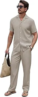 TAGDOMen's Cotton Night Suit Pajama Sets | Night Pants for Man | Co-ord Set for Men |Modern Loungewear (2058)