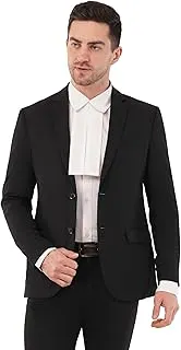 SaintXMen's Black Formal Blazer for Advocates | Court Dress | Regular Fit | Fully Lined | Professional Legal Wear