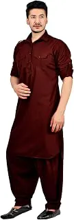 K-ROYALSAfghani Stylish Men's Pathani Suit/Men Luxury fabric kurta pyjama set