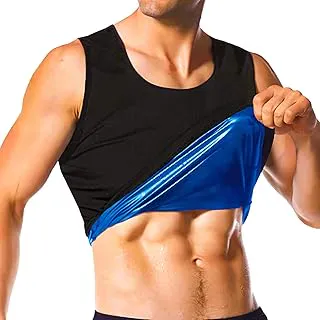 EverfionSauna Shirt for Men - Short Sleeve Sauna Suit with Sweat Body Shaper for Gym & Exercise