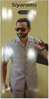 Siyaram'sSiyaram's Men's Polycotton Unstitched Safari Suit (Lssiyasaf55Pack1_Multicolored_2.8 Metre)