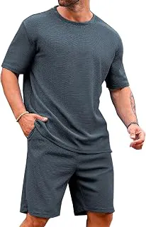 VogaanMen's T-Shirt and Shorts Set | Top & Shorts Night Suits Set | Night Wear for Men
