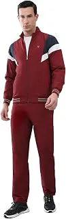 Monte CarloMen's Regular Fit Tracksuit | Winter Wear | Mock Neck Full Sleeves Solid Design | Stylish Fashionable Warm Outfit | Sport-Suit For Men's (Pack Of 1)