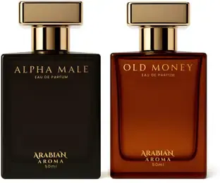 Arabian Aroma Alpha Male & Old Money Premium & Long Lasting Perfume for Men Eau de Parfum - 100 ml