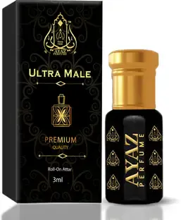 Ayaz Ultra Male Perfume | Perfect Date Night Long Lasting Fragrance | Pocket Friendly Eau de Toilette - 3 ml
