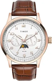 TIMEXAnalog Watch for Men with Round Dial & Water Resistant Man's Wrist Watches