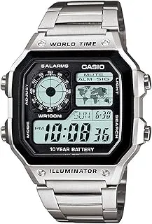 CasioYouth-Digital Black Dial Men's Watch-AE-1200WHD-1AVDF (D099)