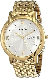 SonataAnalog White Dial Men's Watch NM7954YM01W/NN7954YM01W