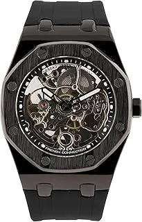 French ConnectionFrench Connection Stellar | Skeleton Dial | Black Silicone Strap | Premium Automatic Watch for Men - FCK2BB