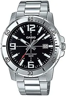 CasioCasio Enticer Analog Black Dial Men's Watch - MTP-VD01D-1BVUDF (A1361)