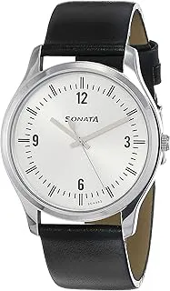 SonataEssentials Analog Silver Dial Men's Watch NM77082SL01W/NN77082SL01W
