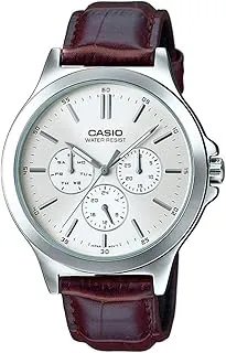 CasioEnticer Analog White Dial Men's Watch (MTP-V300L-7AUDF, A1177, Silver)