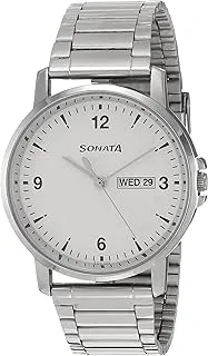 SonataEssentials Analog White Dial Men's Watch-NL77083SM01/NP77083SM01