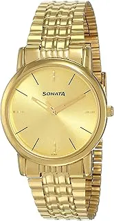 SonataAnalog Gold Dial Men's Watch NM7987YM06W/NN7987YM06W/NP7987YM06W