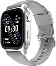 Fire‑Boltt Rise Smart Watch 1.85″ HD Display with Bluetooth Calling, AI Voice Assistant, Rotating Crown, SpO2 & Heart Rate Monitor, 120+ Sports Modes,IP67 Waterproof Smart Watch for Men & Women - Grey