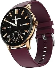 Fire-Boltt Phoenix Pro Round Smart Watch 1.39″ HD Display with Bluetooth Calling, AI Voice Assistant, SpO2 & Heart Rate Monitor, 120+ Sports Modes, IP67 Waterproof Smartwatch for Men & Women - Brown