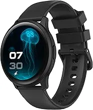 Fastrack Jupiter R3 1.38" Ultra UV Round Display with Nitro Fast Charging,Single Sync BT Calling, HRM, SPO2, Upto 5 Days Battery Life Smart Watch for Man & Woman - Black