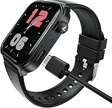 boAt Storm Call 4 India's first Smartwatch with Type-C Charging,1.96”(4.97 cm) HD Display, Functional Crown, BT Calling, Sports Modes, Heart Rate, SpO2, Sleep & Stress Tracking, SOS,IP68(Active Black)