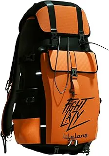 LifelongLifelong 80 Ltr Travel Backpack - Rucksack Bags For Men & Women's - Trekking Bag Laptop Compartment - Tourist Bag For Travel, Hiking, Camping & Trekking- Rucksack Bag Accessories - Orange, 1