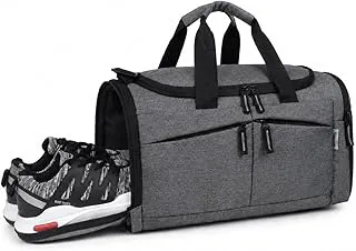 WooumGym Duffle Bag with Shoe Compartment for Men & Women | Travel Bag, Weekender & Sports Bag | Lightweight Small Travel Duffle Bag with Adjustable Strap | 41x26x24 cm | 1 Year Warranty