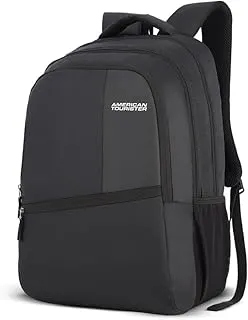 American TouristerValex | 28L Backpack | 17" Laptop Bag | 2 Compartments | College & Office Backpack for Men and Women | Black | 1 Year Global Warranty