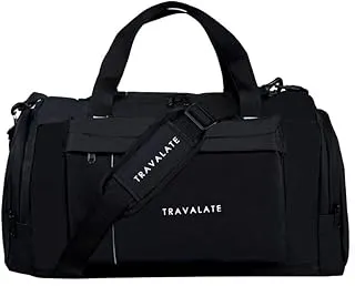 TRAVALATETravel Duffle Luggage Bag Organizer | Multi Pocket Ultra-Light| Polyester 45 Lt| Men And Women | 21 X 09 X 11 Inch |Black, 22.86 Cm