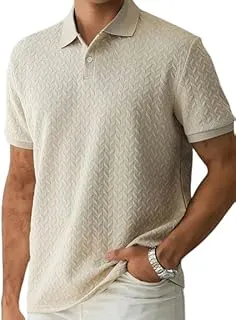 TrillionJaqquard Men's Polo T Shirt for Men (Polyester Blend | Regular Fit)