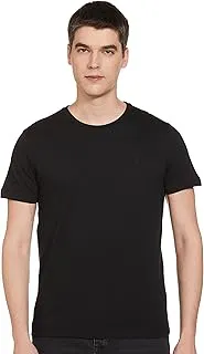 MaxMen's Cotton Regular Fit Half Sleeves Crew Neck Solid Lounge T-Shirt