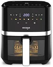 Milton Rapid Digital Air Fryer 5L | 1450W | 360° High Speed Air Circulation | Up to 90% Less Oil Usage | 8 Preset Menus | Touch Control Panel & Digital Display | Auto Shut-Off | 1 Year Warranty