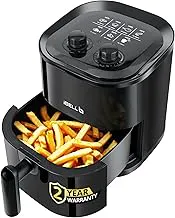 iBELL AEROFRY422M Air Fryer 4.2 Litre - 1500W, Multiple Cooking Options, Dishwasher Safe, Nonstick Coating, Adjustable Time & Temperature Control (Black)