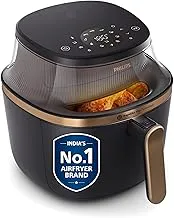 Philips Air Fryer Oven 7.2L with See Through Window, 16-in-1 Functions: Airfry, Bake, Grill, Ferment for Curd & Dehydrate for Fruits, Airfryer with Touch Control & Rapid Air Plus for 360˚ Even Cooking