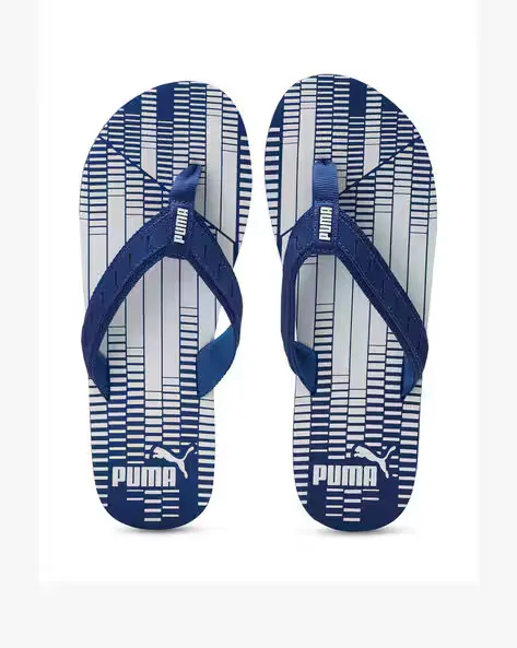 Graphic Print Thong-Strap Flip-Flops
